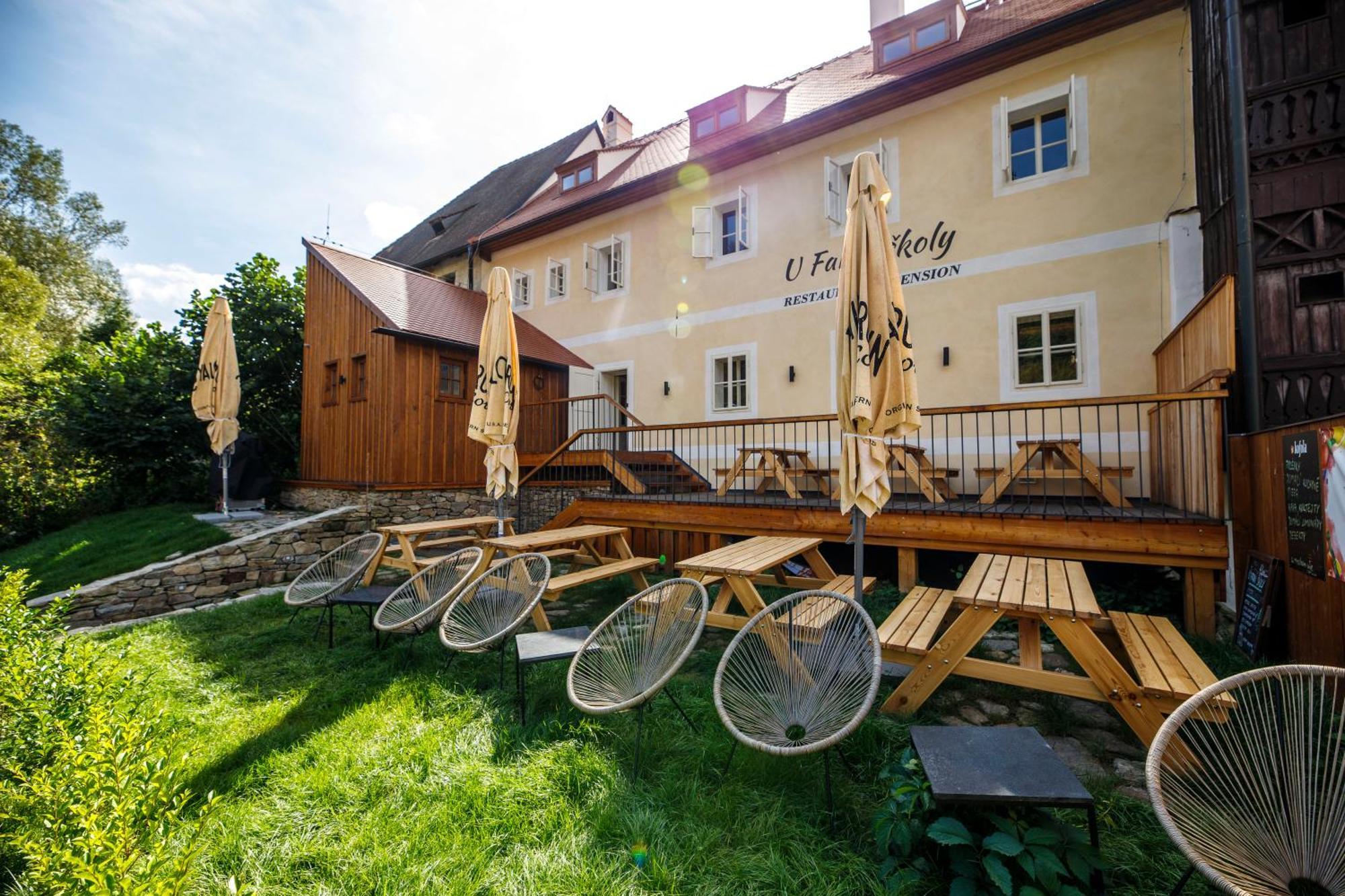 Pension U Farni Skoly Rozmberk Nad Vltavou Exterior photo